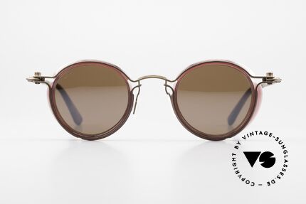 Tavat Blinder Insides Shades Steampunk, from the SOUPCAN Collection in bronze burgundy, Made for Men and Women