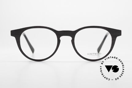 Gold & Wood Sirius 01 Luxury Frame Panto Design, c03: grey oak / ebony tanganyika / burgundy bolivar, Made for Men and Women