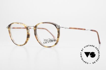 Jean Paul Gaultier 55-1272 Old Vintage Glasses No Retro, all frame parts are well riveted or screwed; top-notch, Made for Men and Women