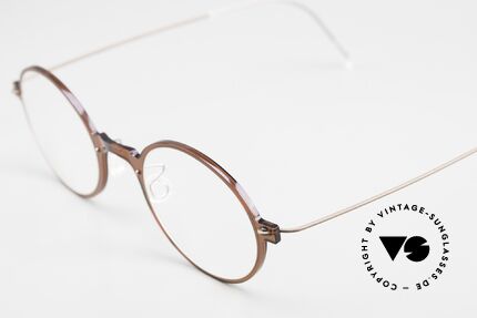 Lindberg 6508 NOW Designer Eyewear Vintage, wafer-thin semi-transparent front = pure lightness!, Made for Men and Women