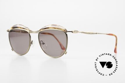 Jean Paul Gaultier 56-1274 St. Tropez Flair Sunglasses, interesting frame; rich in detail; antique-brass, Made for Men and Women