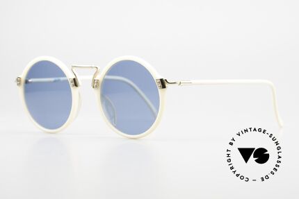 Jean Paul Gaultier 56-9271 Rare Round Designer Shades, excellent combination of materials (high-end quality), Made for Men and Women