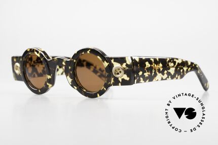 Patrick Kelly Peanut 32 Sunglasses With Buttons, know his influence on the FRENCH HAUTE COUTURE, Made for Men and Women