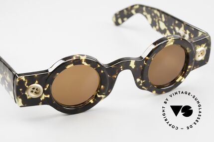 Patrick Kelly Peanut 32 Sunglasses With Buttons, this unworn model "Peanut 32" belongs in a museum, Made for Men and Women