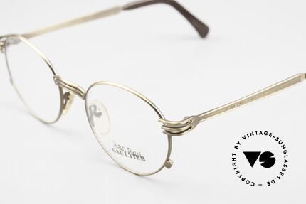 Jean Paul Gaultier 55-3174 Designer Vintage Glasses, "antique gold" or "burnt gold" frame finish; size 50-19, Made for Men and Women
