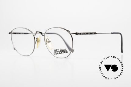 Jean Paul Gaultier 55-0171 High-End Vintage Eyewear, noble gunmetal frame finish; made in Japan, 49/20, Made for Men
