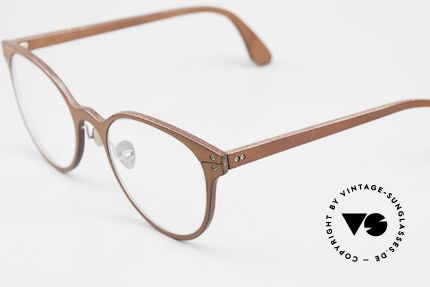 Lucas de Stael Minotaure Thin 05 Frame With Leather Cover, Minotaure Collection made with adjustable nosepads!, Made for Women