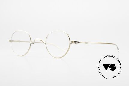 Lunor II 15 Panto Frame Antique Gold, in size 39/26; can be glazed with strong prescriptions, Made for Men and Women