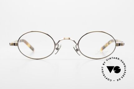 Lunor VA 101 Small Oval Vintage Eyewear, LIMITED EDITION with costly ANTIQUE COPPER finish, Made for Men and Women