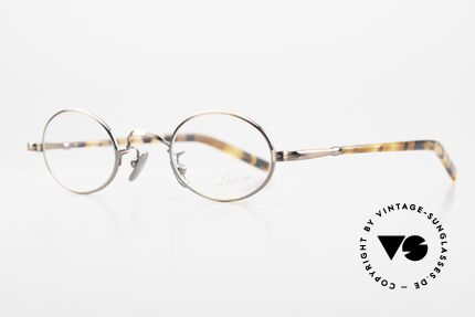 Lunor VA 101 Small Oval Vintage Eyewear, without ostentatious logos (but in a timeless elegance), Made for Men and Women