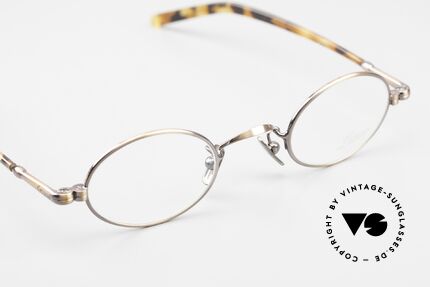 Lunor VA 101 Small Oval Vintage Eyewear, TOP-NOTCH craftsmanship; frame in SMALL size 40/23, Made for Men and Women