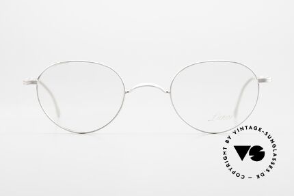 Lunor XX 405 Telescopic Platinum Satined Frame, model 405 PPs from the 90's Lunor XX series, Made for Men and Women
