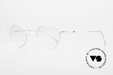 Lunor XX 405 Telescopic Platinum Satined Frame, PPs = platinum-plated satin (semi-matt shine), Made for Men and Women