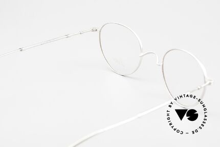 Lunor XX 405 Telescopic Platinum Satined Frame, the orig. DEMO lenses can be replaced as desired, Made for Men and Women