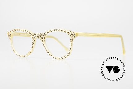 Lesca Pantos 2 Leopard Pattern Frame, reissue of the old vintage 1960's LESCA models, Made for Women