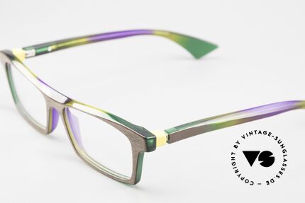 Piero Massaro 442 Interesting Men's Eyewear, color AO3 ("colorful turtle"), handmade, in size 52/16, Made for Men