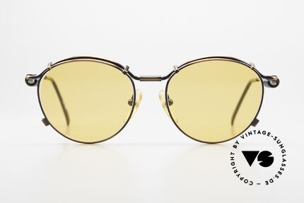 Jean Paul Gaultier 56-9174 Antique Copper Frame, mechanical industrial design (distinctive J.P.G.), Made for Men and Women
