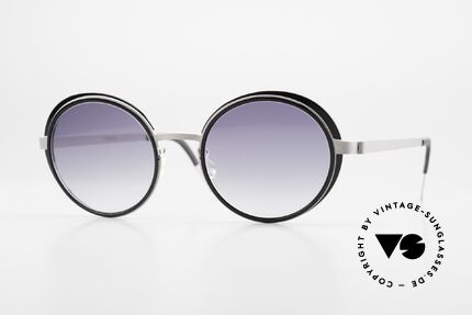 Lindberg 9732 Strip Titanium Women's Sunglasses Round Details