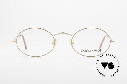 Giorgio Armani 116 90's Designer Eyeglasses, oval frame for men and women at the same time, Made for Men and Women