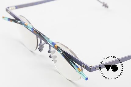 Theo Belgium Tita II G2 Crazy Vintage Eyeglasses, very unique 'retro' eyeglass-frame from the mid 1990's, Made for Men and Women