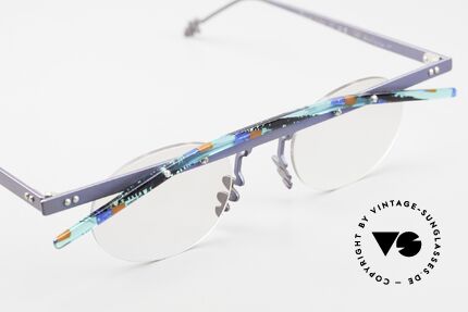 Theo Belgium Tita II G2 Crazy Vintage Eyeglasses, never worn, one of a kind; Theo frame for all who dare!, Made for Men and Women
