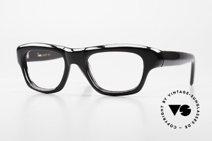 Lesca Cain Character Specs Medium Size, LESCA Lunetier glasses, Cain, color 100 black, Made for Men