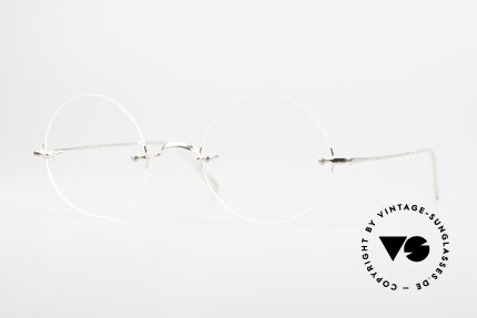 Gernot Lindner GL-401 Rimless Specs Steve Jobs, rimless 925 silver eyeglasses, GL-401 in size 45-21, Made for Men and Women