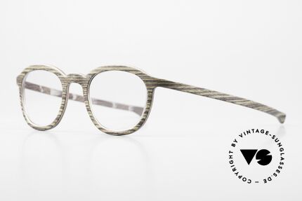 W-Eye 603 Natural Eyewear From 2015, combined with aluminum foil; see www.w-eye.it, Made for Men and Women