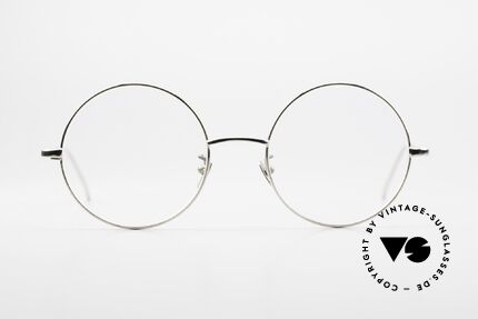 Gernot Lindner GL-304 Round 925 Silver Glasses, the former Lunor founder now creates silver glasses, Made for Men and Women