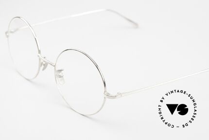 Gernot Lindner GL-304 Round 925 Silver Glasses, timeless, elegant, precious for all quality lovers, Made for Men and Women