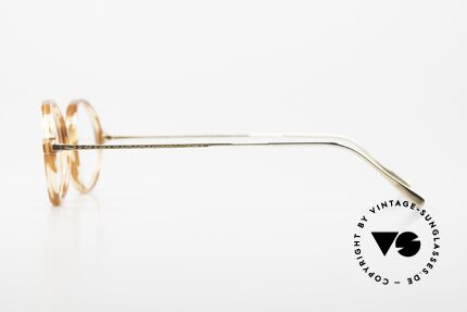Gernot Lindner GL-602 925 Silver Acetate Combi, here with acetate front & 18kt gold-plated temples, Made for Men and Women
