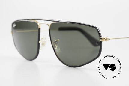 Ray Ban Fashion Metal 3 Limited Leather Edition 80s, rare Limited Edition: frame covered with leather, Made for Men and Women