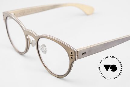 Lucas de Stael Minotaure Ray 03 Leather Frame Panto Style, Minotaure Collection made with adjustable nosepads!, Made for Men and Women