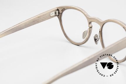 Lucas de Stael Minotaure Ray 03 Leather Frame Panto Style, the frame can be glazed as desired (progressive vision), Made for Men and Women