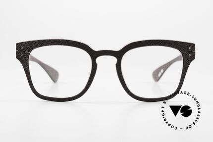 Lucas de Stael Monsieur Seguin 03 Square Panto Specs Leather, noble men's glasses covered with genuine goat leather, Made for Men