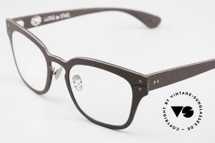 Lucas de Stael Monsieur Seguin 03 Square Panto Specs Leather, Monsieur Seguin series made with adjustable nosepads, Made for Men
