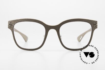 Lucas de Stael Monsieur Seguin 04 Genuine Goat Leather Frame, noble unisex glasses covered with genuine goat leather, Made for Men and Women
