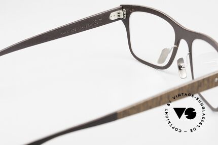 Lucas de Stael Nemus 22 Wood + Genuine Cow Leather, color code "16" = Wenge Wood and Dark Brown Leather, Made for Men