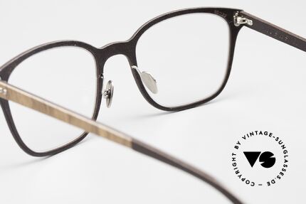 Lucas de Stael Nemus Thin 09 Luxury Frame Wood Leather, Size: medium, Made for Men and Women