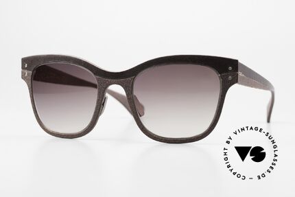 Lucas de Stael Minotaure Split 29 Ladies Sunglasses Leather Details
