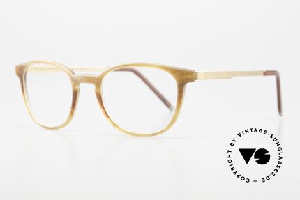 Hoffmann T8002 Luxury Specs Ladies & Gents, Ti-Line = with titanium temples and natural horn front, Made for Men and Women