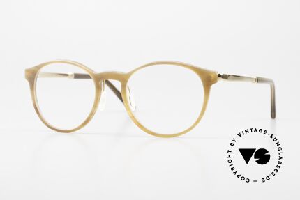 Hoffmann TG8310 Natural Horn Titanium Frame, Hoffmann Natural Eyewear TG8310 907, GG gold-plated, Made for Men and Women