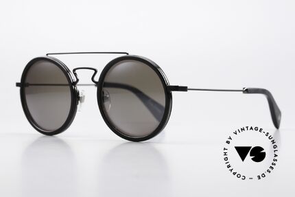 Yohji Yamamoto YY5010 Matt Mirrored Sun Lenses, clear, striking shapes; often outsized proportions, Made for Men and Women