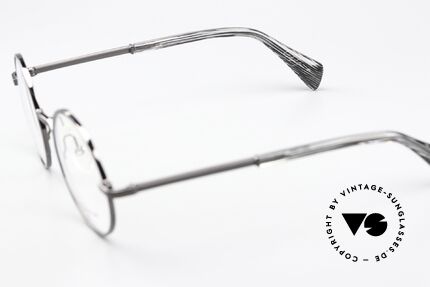 Yohji Yamamoto YY3007 Round Frame Avantgarde, frame shines dark gunmetal (typical for Yamamoto), Made for Men and Women