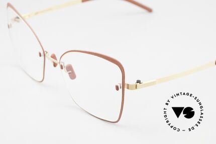 Götti Perspective Bold08 Feminine Designer Glasses, rimless eyeglasses with additional decorative rim, Made for Women