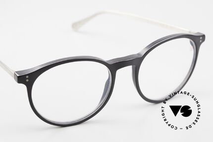 Gernot Lindner AI Panto 925 Silver Panto Acetate, with acetate front & brushed palladium temples, Made for Men and Women