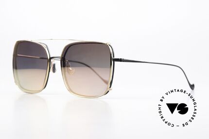 Caroline Abram Valeria Gold Mirrored Clip-On, inspired by the charm of Florida in the 1960's, Made for Women
