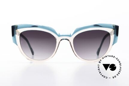 Caroline Abram Thelma Soft Pink And Emerald Green, a pair of magical women's shades from Paris, Made for Women