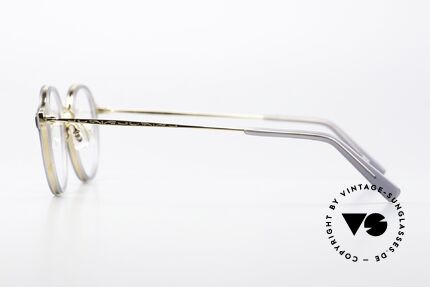 Masunaga GMS-826 High-End Panto Glasses, precision & costly engravings as a stylistic feature, Made for Men and Women