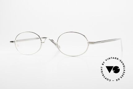 Gernot Lindner GL-I72 Oval 925 Silver Frame, the former Lunor founder now creates silver glasses, Made for Men and Women
